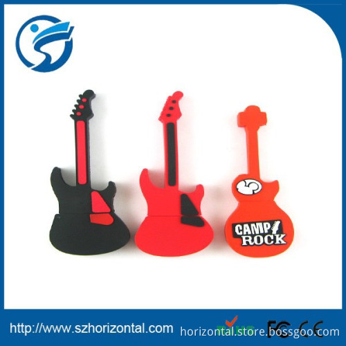 Newest customized pvc cartoon usb flash drive 2gb 4gb 8gb 16gb 32gb , guitar usb flash drive